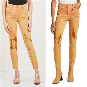 Mother Looker High Waisted Looker Hopscotch Tie Dye Corduroy Jean 28 NWT